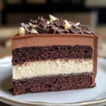 Tuxedo Cake – Triple Chocolate Mousse Cake