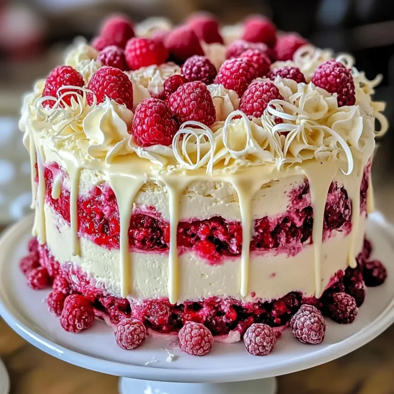 White Chocolate Raspberry Dream Cake : A Heavenly Dessert