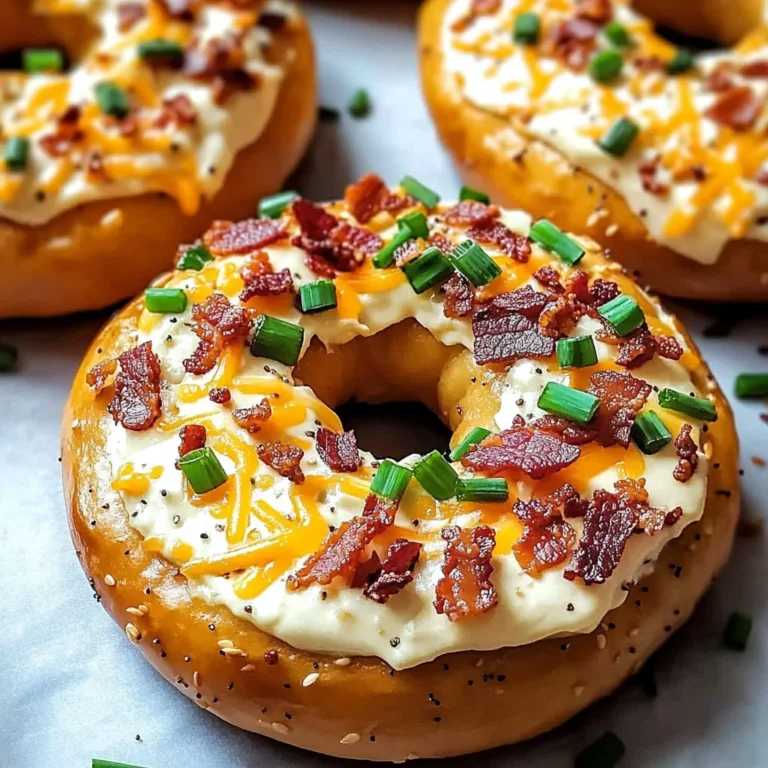 Zesty Turkey Bacon Cream Cheese Bagels
