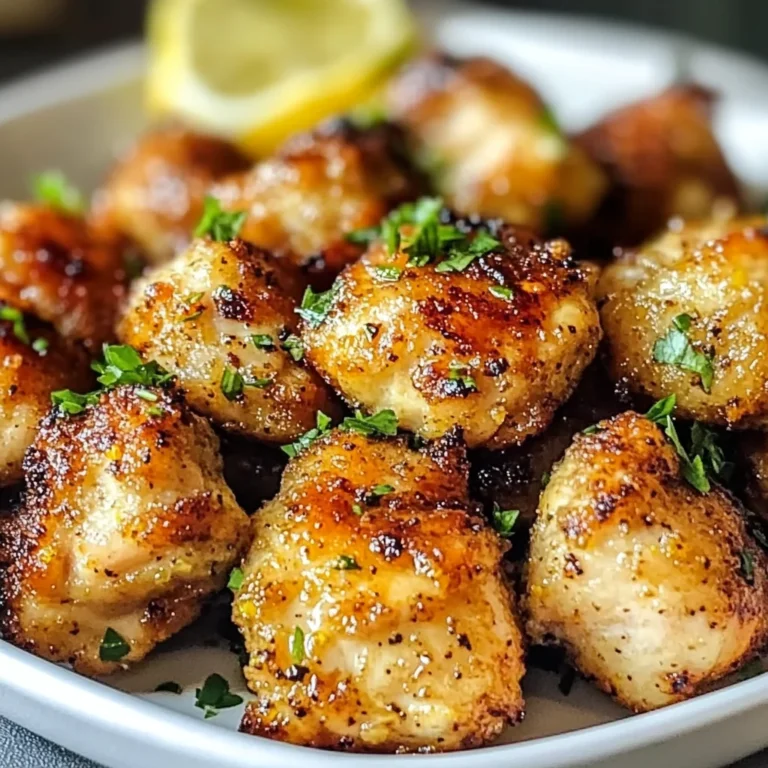 Air Fryer Lemon Chicken Bites