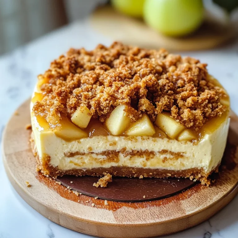 Apple Crumble Cheesecake