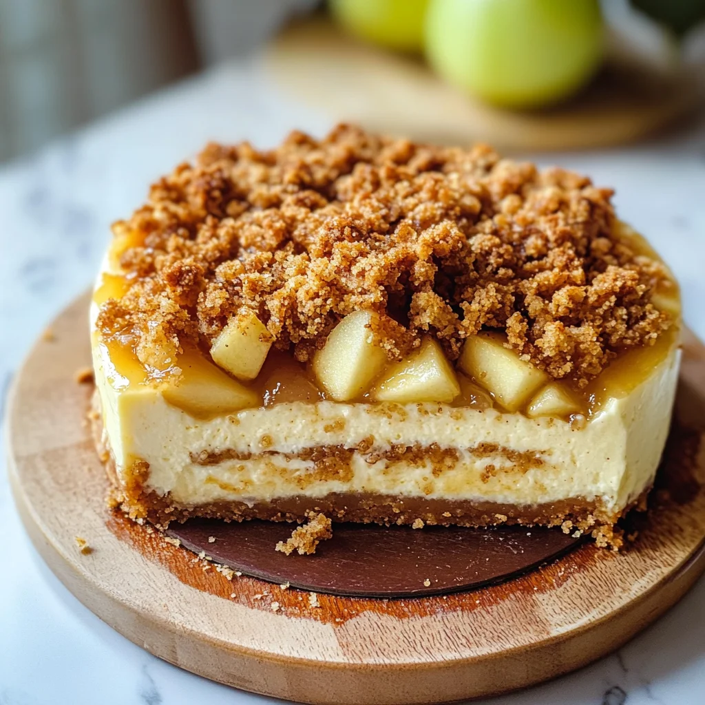 Apple Crumble Cheesecake