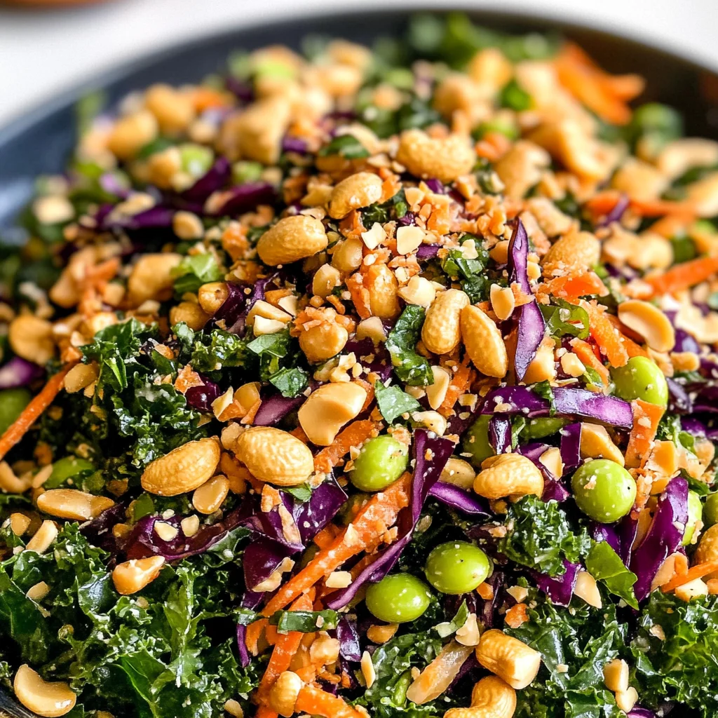 Asian Edamame Peanut Crunch Salad