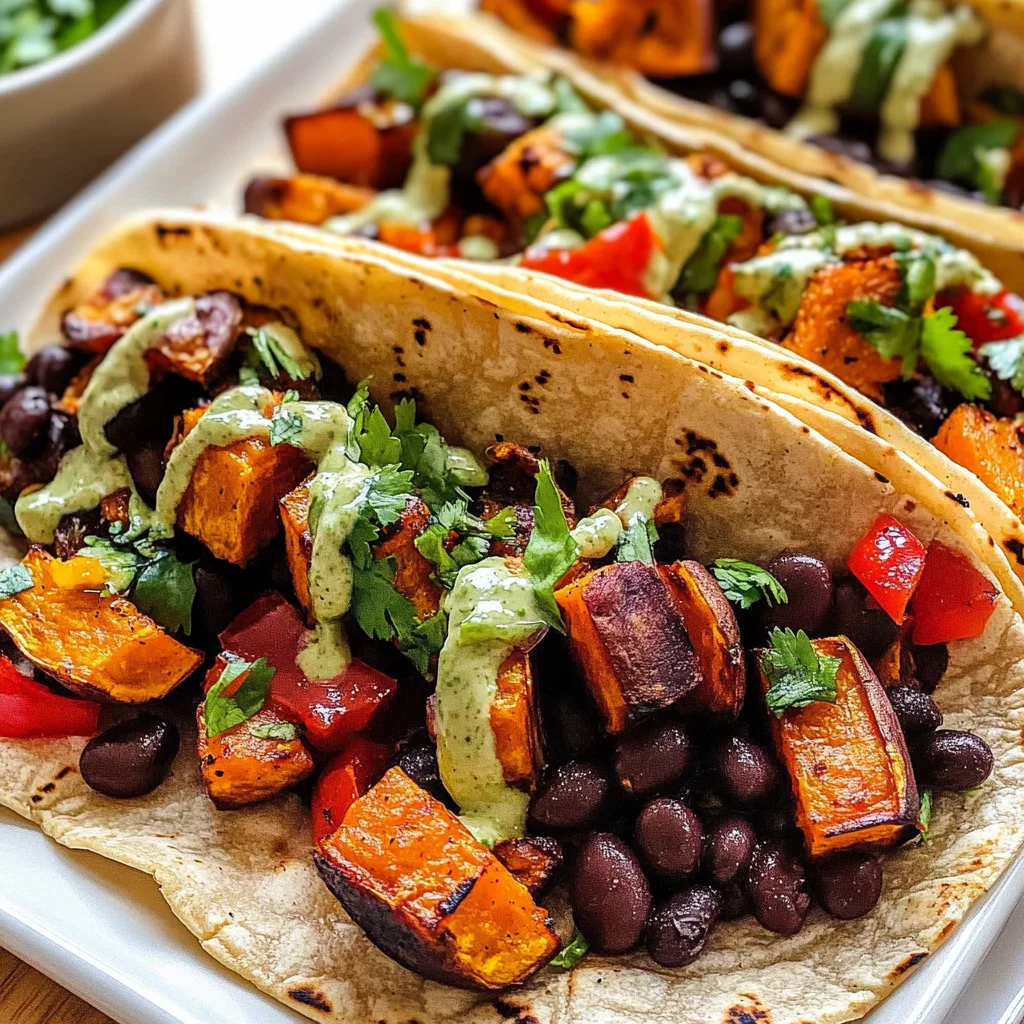 Black Bean Sweet Potato Tacos Recipe