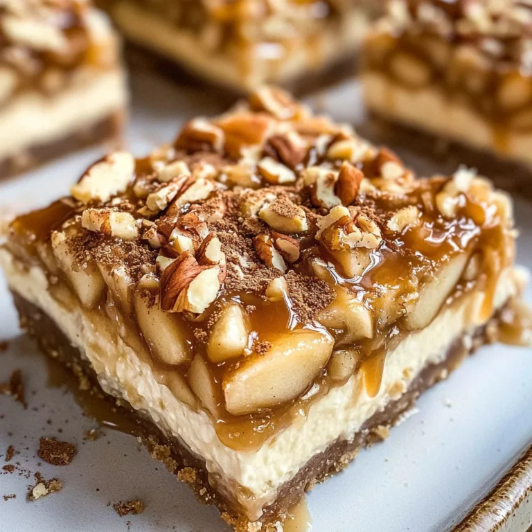 Caramel Apple Cheesecake Bars
