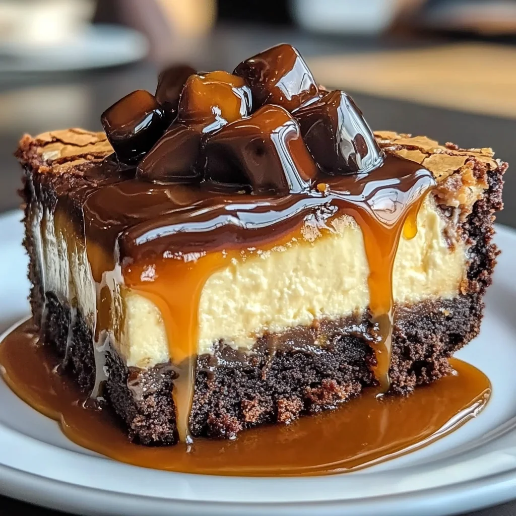 Caramel Brownie Cheesecake