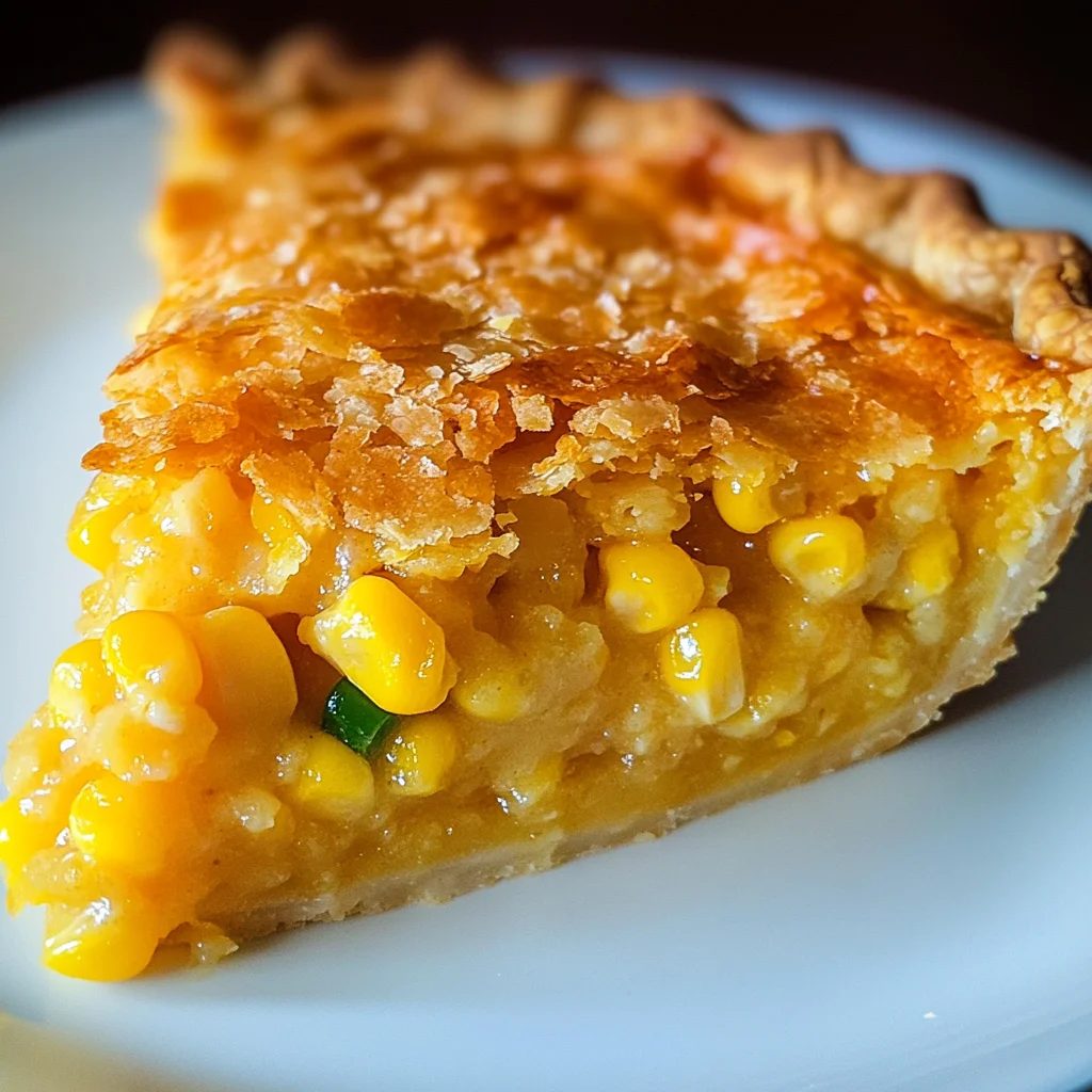 Cheddar Sweet Corn Pie