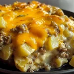Cheesy Ground Beef & Potato Casserole