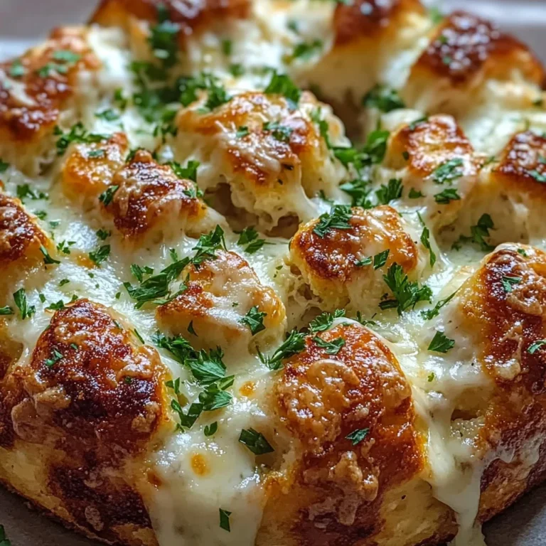 Chicken Alfredo Monkey Bread