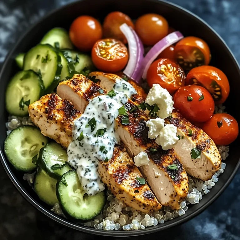 Chicken Tzatziki Bowls