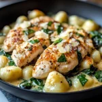 Creamy Garlic Chicken Gnocchi Skillet