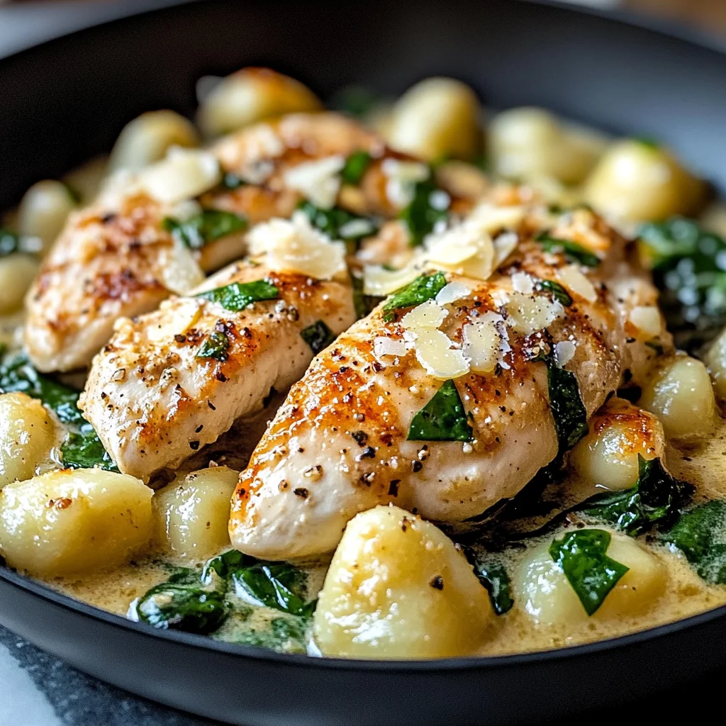 Creamy Garlic Chicken Gnocchi Skillet