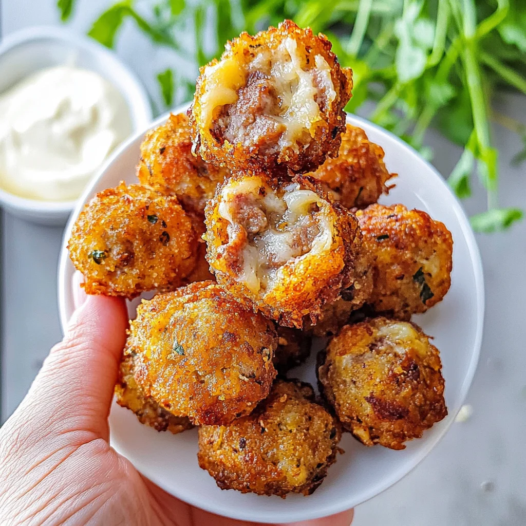 Crispy Hashbrown Sausage Bites
