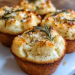 Easy Garlic Rosemary Focaccia Muffins