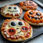 Halloween Mini Pizzas