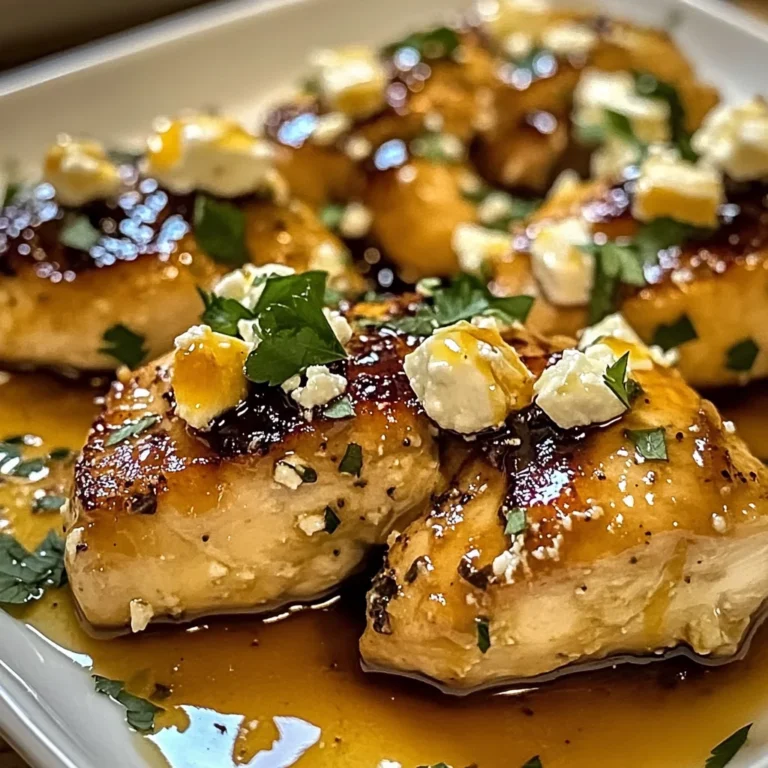 Hot Honey Feta Chicken Dish: A Deliciously Spicy and Savory Recipe