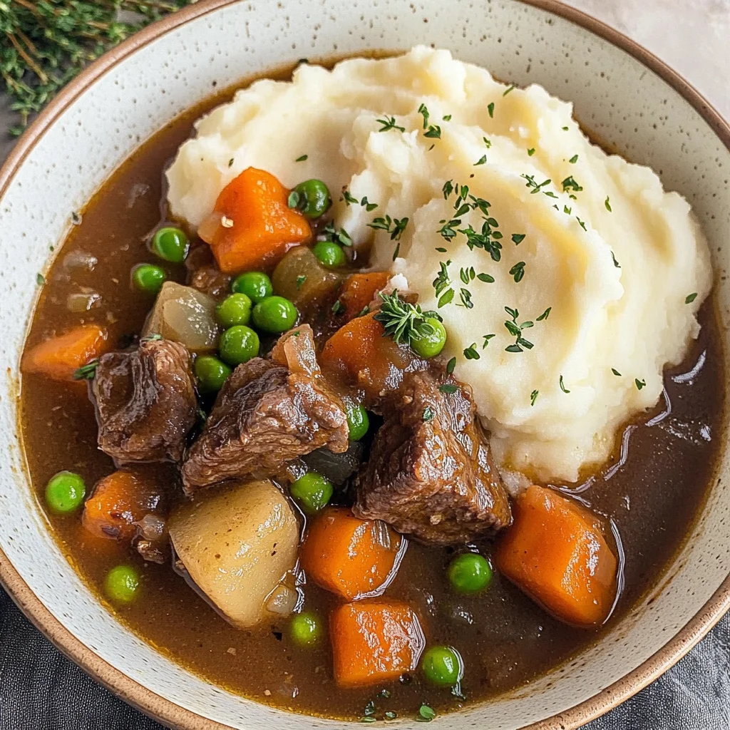 Irish Stew With Mashed Potatoes