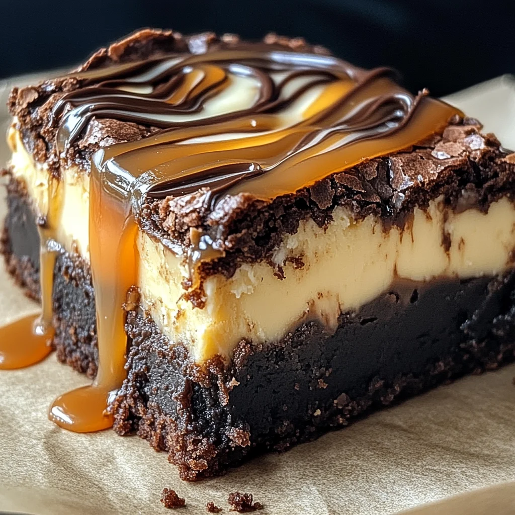 Milky Way Caramel Cheesecake Brownies