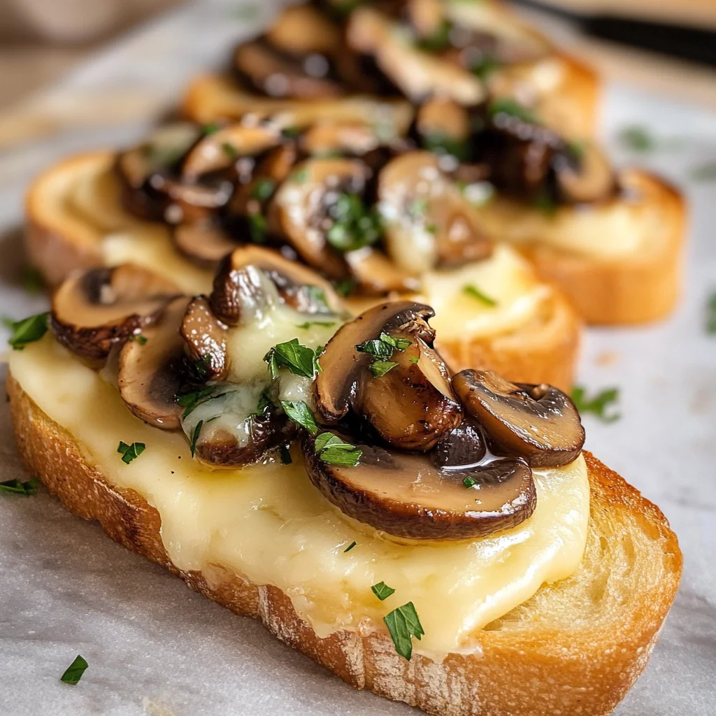 Mushroom & Brie Crostini