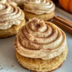 Soft Pumpkin Cookies with Cinnamon Frosting