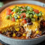Southwest Beef Cornbread Casserole