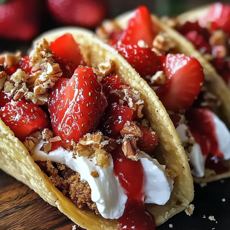Strawberry Crunch Cheesecake Tacos