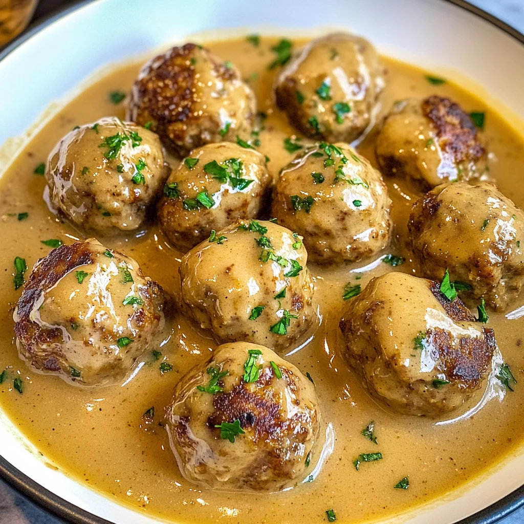 Swedish Meatballs with Gravy