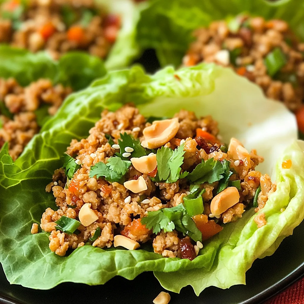 Thai Chicken Lettuce Wraps
