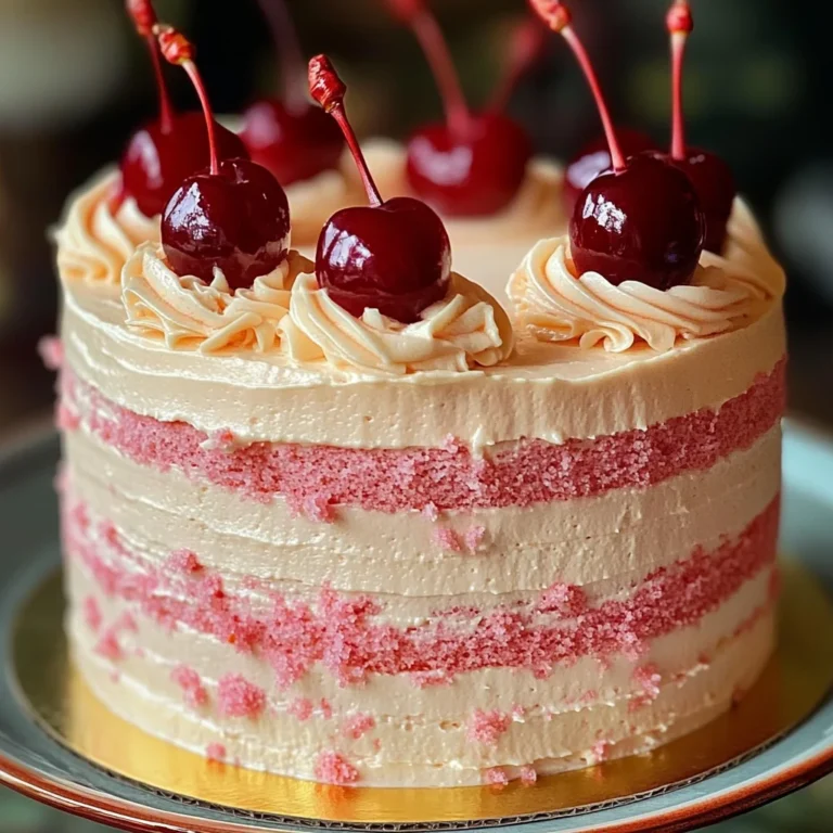 Vintage Maraschino Cherry Cake