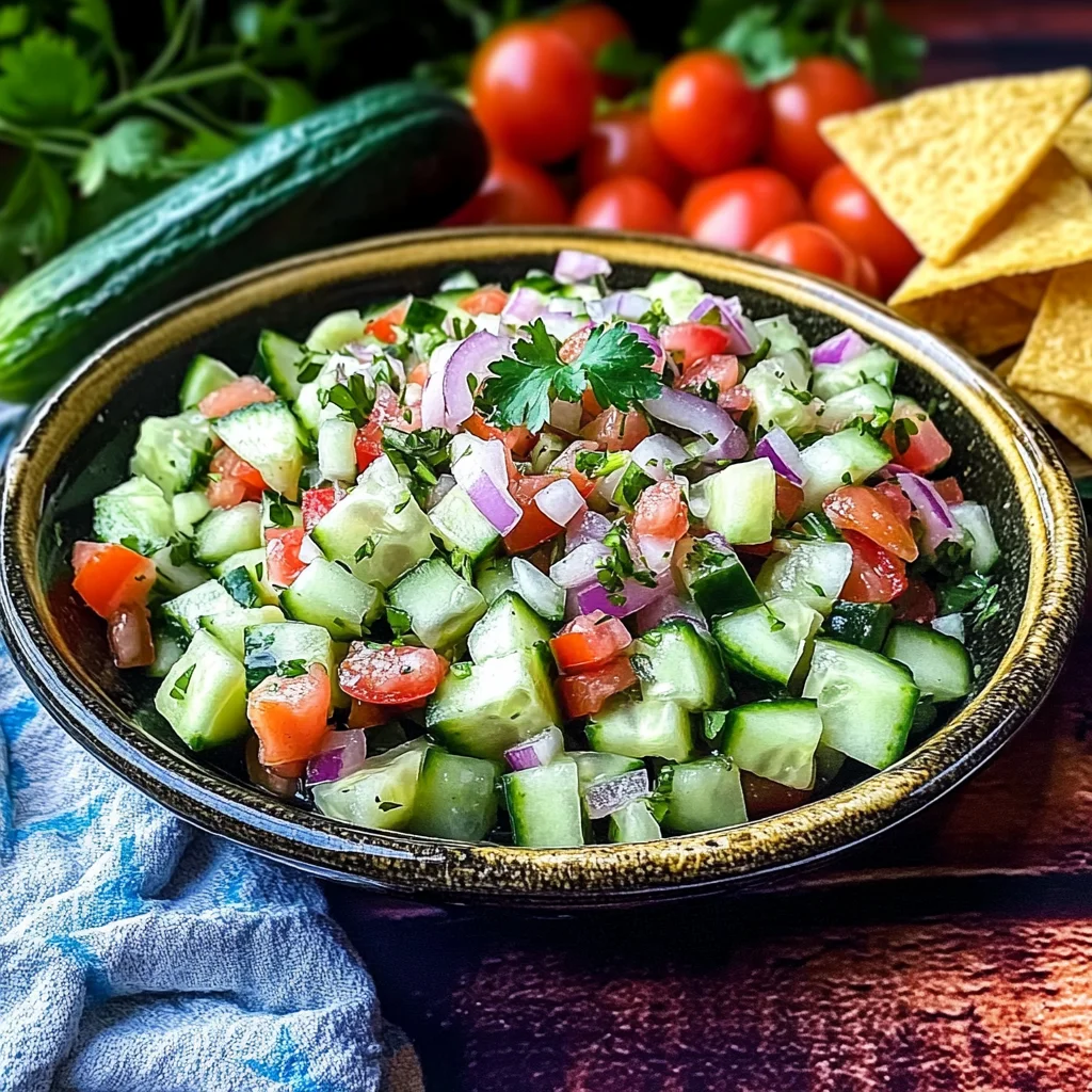 crisp cucumber salsa